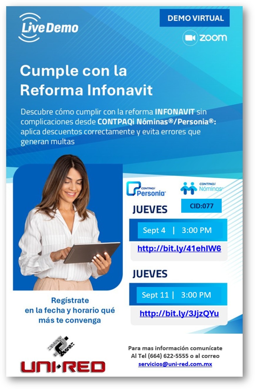 Cumple con la Reforma INFONAVIT