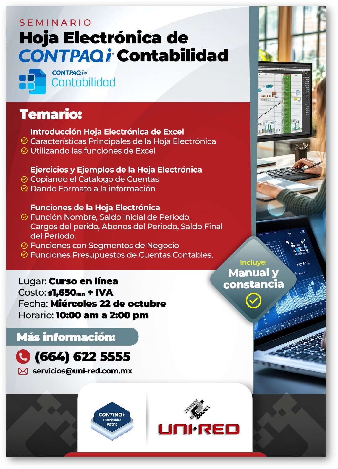 Seminario: Hoja Electrónica de CONTPAQi® Contabilidad