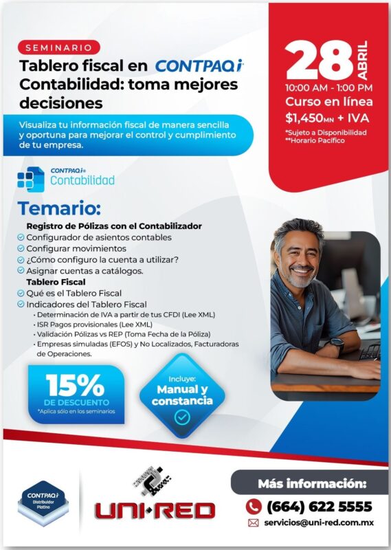 Tablero Fiscal en CONTPAQi Contabilidad®